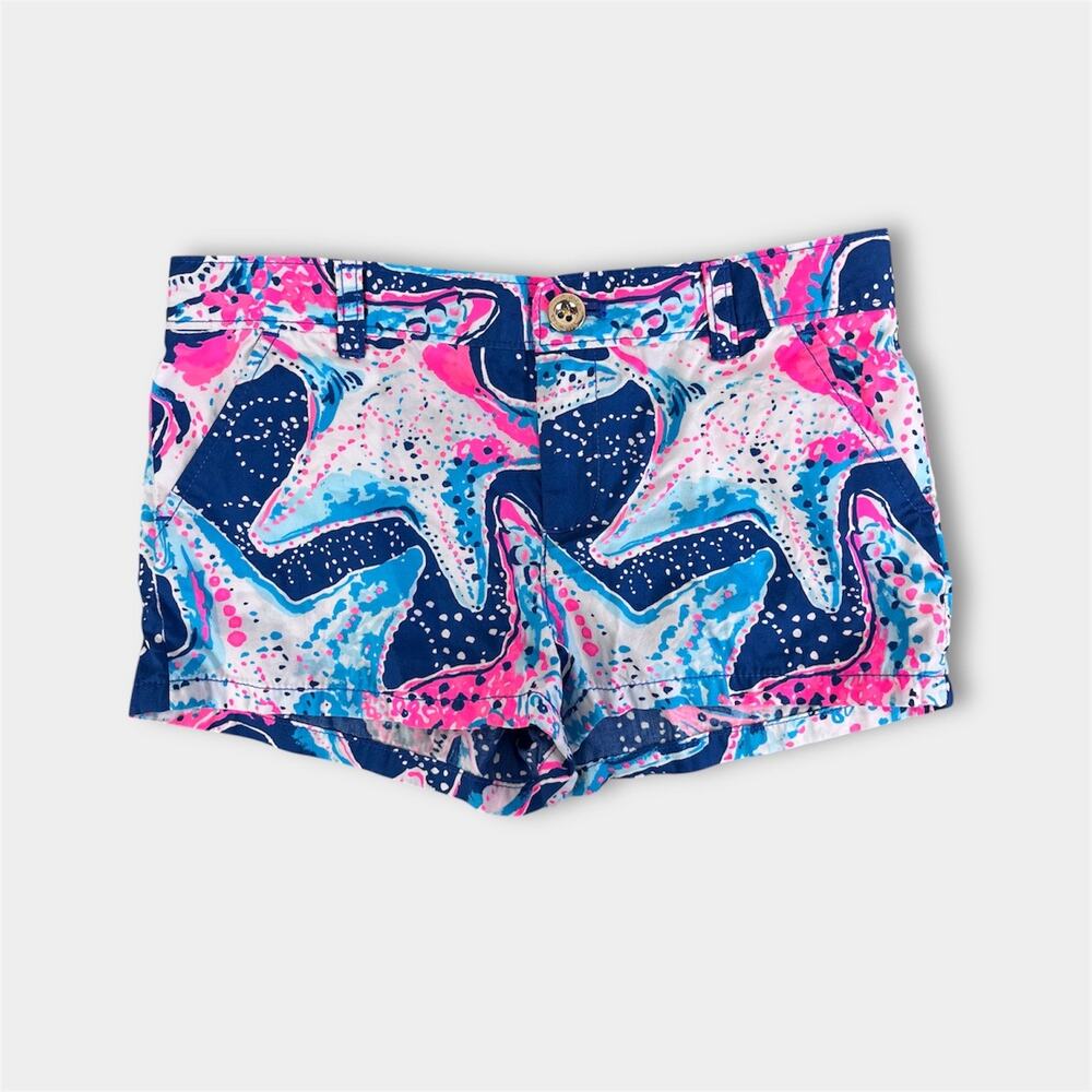 Lilly Pulitzer Girls Mini Callahan Shorts Indigo Star Stuck 10